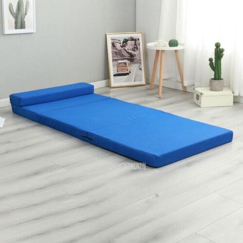 60/70*200cm Foldable Mattress Single Lazy Sofa 5CM Thick Soft Sponge Folding Bed Modern Moisture-proof Pad Nap Sleeping Mat