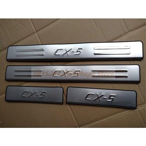 Car-covers stainless steel Original factory Scuff Plate/Door Sill for 2013-2016 Mazda CX-5 CX5 Car styling
