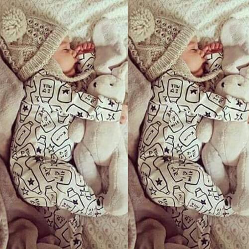 Newborn Infant Kid Baby Boy Girl Romper Bodysuit Jumpsuit Clothes Outfits Lots Pure Cotton