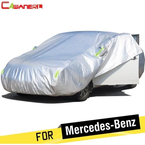 Cawanerl Waterproof Car Cover Sun Snow Rain Protection Cotton Cover For Mercedes Benz E Class C207 A207 W213 V213 S213 C238 A238