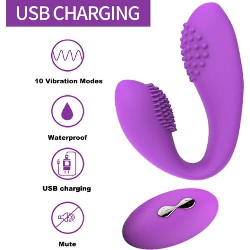 Sex Wireless We Share Vibe Remote Control Dildo G Spot Vibrator Clitoris Stimulator Double Vibrators for Women Toys for Adult
