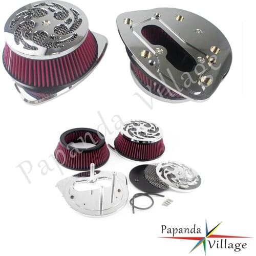 Dual Intake Air Cleaner Big Twin Air Filter For Suzuki M109R Boulevard BOSS 1783 2006-2019 VLR1800 VZR1800 C1800R Intruder