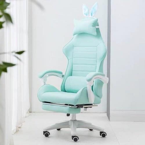 E-sports gaming chair home girl anchor live broadcast ergonomic game athletic swivel chair computer chair macaron series