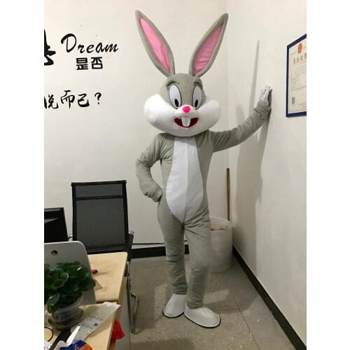 Sell Like Hot Professional Easter Bunny Mascot Costumes Rabbit and Bugs Bunny Adult Halloween Christmas Birthday Party