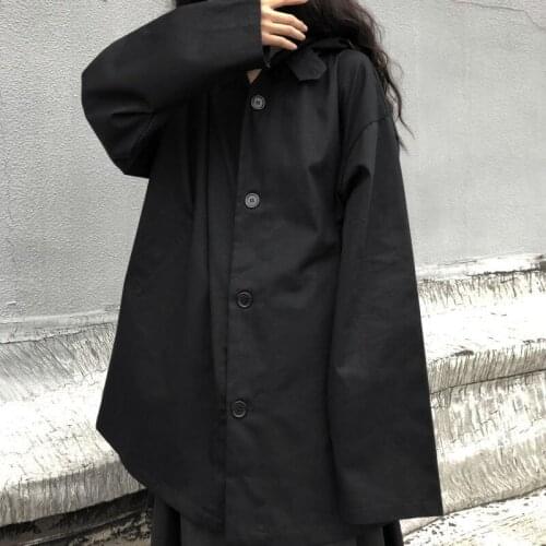 Jackets Women Loose Basic Long Sleeve Streetwear Retro Solid Autumn All-match Harajuku Minimalist BF Style Leisure Fashion Coats