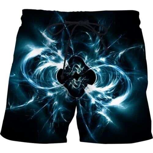 2021 Summer 3d printed beach pants Mens elastic waist shorts Fashion casual surf pants Quick-drying beach swimming shorts S-6XL