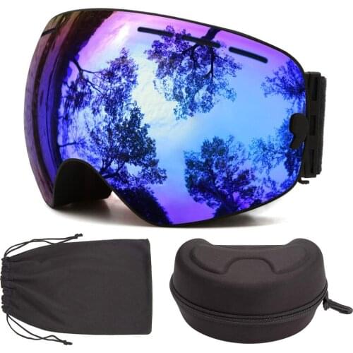 Skiing Goggles with Cloth bag Case Set Ski Goggles100% UV400 Protection Anti-fog Snowboard Goggles snow glasses for Men & Women