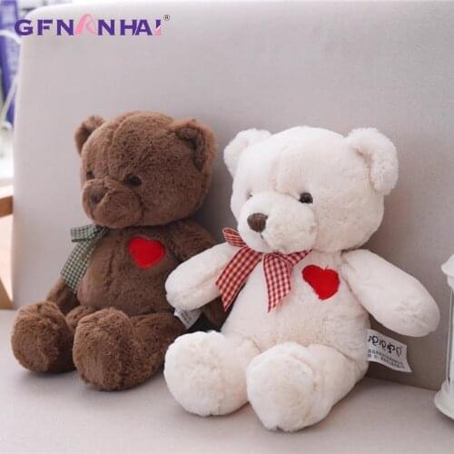 35-50cm Cartoon Teddy Bear Plush Toys with Heart Soft Stuffed Animal Toys for Children Kids Girls Birthday Gift Baby Brinquedos