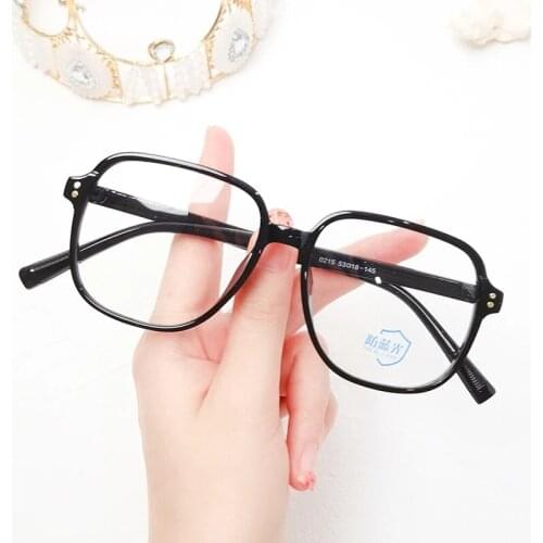 Imwete Irregular Women Men Blue Light Blocking Glasses Frame Trend Classic Oversized Eyewear Can Prescription Eyeglasses Frames