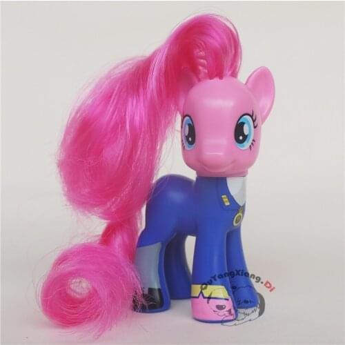 P8-073 Action Figures 8cm Little Cute Horse Model Doll lightning Pinkie pie Toys for Children