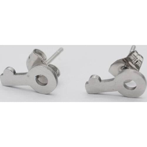 Punk Jewelry Key Shaped Stud Earrings For Women and Men Earrings