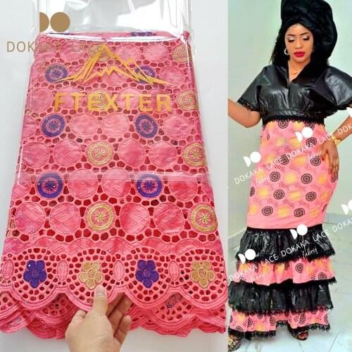 Peach Color Bazin Riche Brode Fabric With Stones 2020 Latest Guinea Jacquard Basin Fabrics For Senegal African Wedding Material