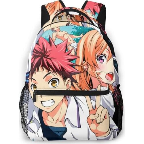 Food Wars!Shokugeki No Soma Backpack for Girls Boys Travel RucksackBackpacks for Teenage school bag
