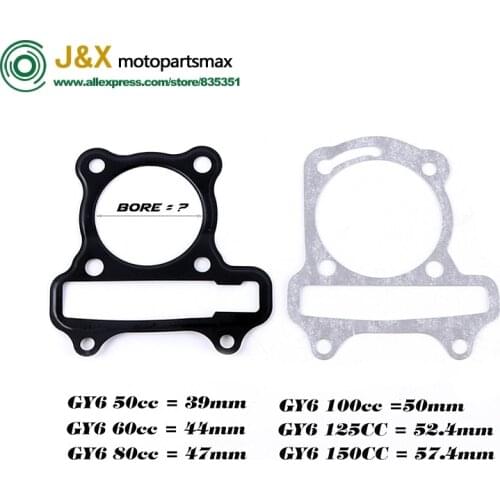 GASKET GY6 170CC 58.5MM GASKETS 157QMJ 152QMI engine 4T gasket JONWAY Roketa Moped