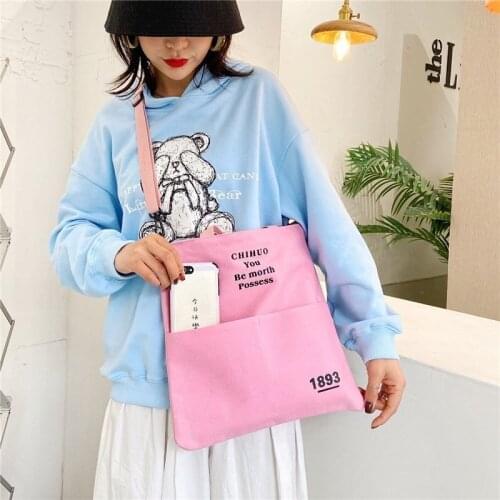 PURFAY Canvas Capacity Women Shoulder Bag Cotton Tote Shopper Bag Reusable Travelling bag Cloth Messenger Bag