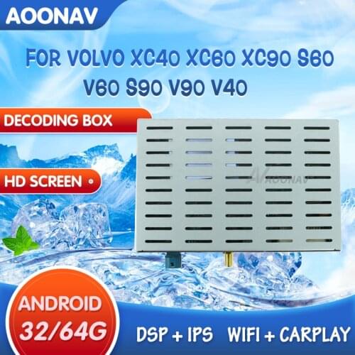 PX6 Android 9 System Car Radio GPS Navi tesla style Interface Box Car decoding box For volvo S60 V60 XC40 XC60 XC90 S90 V90 V40