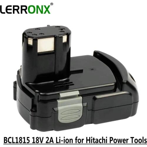 18V 2A Li-ion rechargeable replacement cordless power tools battery for Hitachi BCL1815 BCL1830 EBM1830 DS18DL DS18DFL batteries