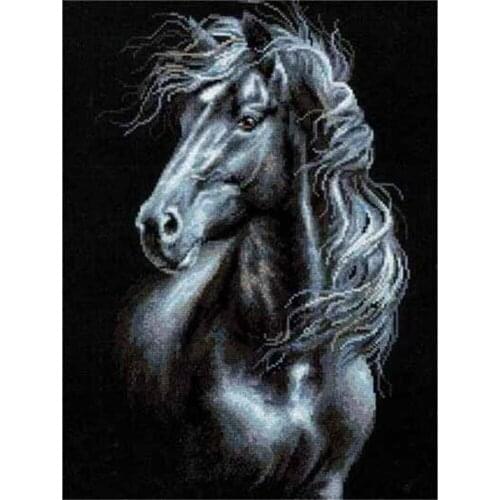 Horse Animal DIY Embroidery 11CT Cross Stitch Kits Craft Needlework Set Cotton Thread Printed Canvas Home Dropshipping