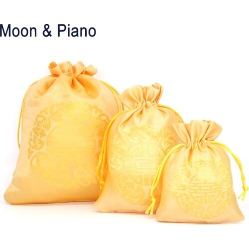 Large Capacity Drawstring Bag Rope Decoration Adjustable Jewelry Coin Candy Storage Bags Beam Packing Wedding Gift Pouch