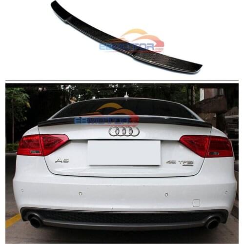 Real Carbon Fiber Rear Trunk Spoiler For Audi A4 B8 2012-2016 A104