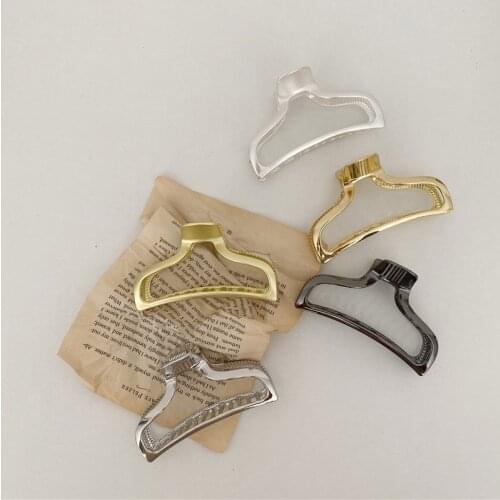 Women Fashion Mermaid Tail Hairpin Lady Vintage Golden Hollow Alloy Big Hair Claw