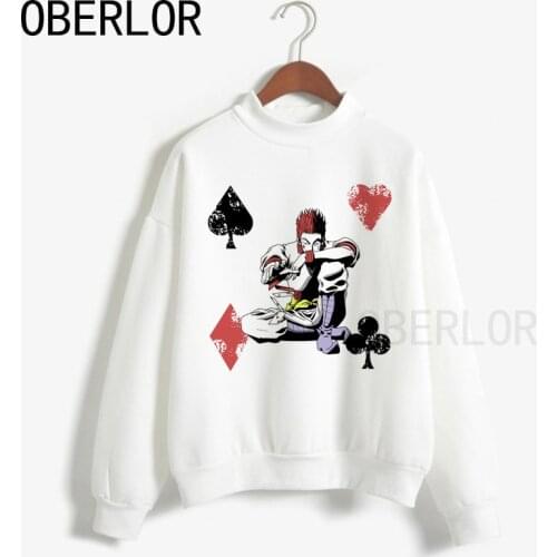 Anime Hunter X Hunter Womens Hoodies Harajuku Fashion Vogue Sweatshirt Kawaii Casual Funny Camiseta Mujerthe Joker Hisoka Hoodie