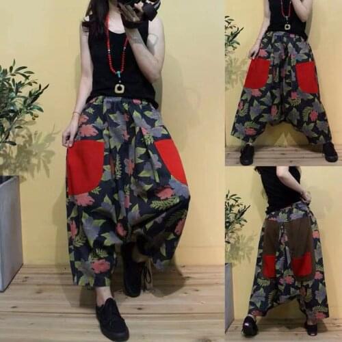 Drop Crotch Baggy jeans Women Denim Harem Pants Big Size Wide Leg jeans hip hop Oversized cowboy Trousers Boyfriend Bloomers Jo