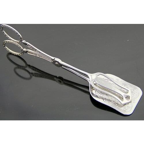 1PC 3 Styles Retro Style Portable Salad Bread Serving Tongs BBQ Clip Biscuit Cake Food Clips Kitchen Tongs KV 057