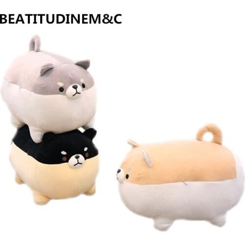 1Pcs 40cm/50cm New Angry Fat Shiba Inu Plush Toys Animal Stuffed Toys Childrens Toys Soft Sofa Pillow Cushion Home Decor Gifts