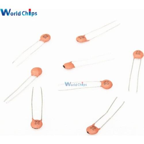 100PCS 22pF 50V DIP Ceramic Disc Capacitors