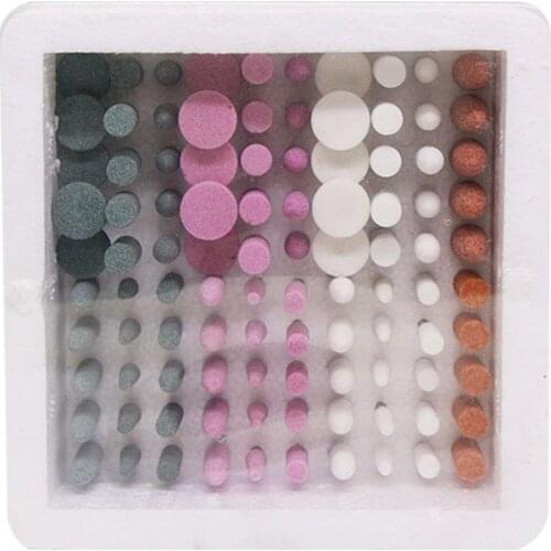 100pcs Dental Lab Gravel Ceramic bur Thick Mounted Point Burs Polisher Cutter