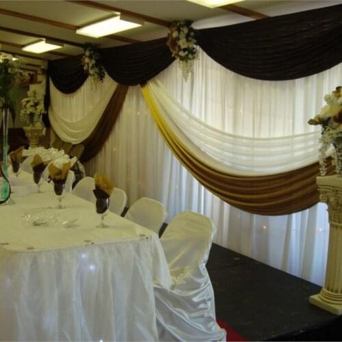 2018 Luxury 10ft*20ft mixed-color Wedding Backdrop Wedding Curtain Wedding decoration Wedding supply