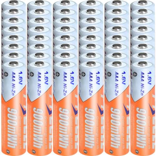 48PCS-12Pack 1.6V AAA 900mWh Ni-Zn Rechargeable Battery For Toy Camera CE/ROHS Certification