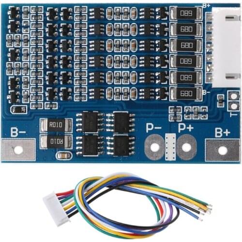 6S 22.2V Li-ion 18650 Lithium Battery BMS Charger Protection Board with Balance