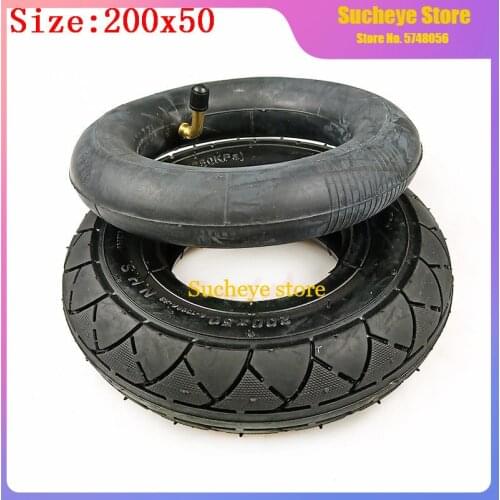 8 Inch Electric Scooter Wheel Tyres 200x50 Tire & Inner Tube for Razor Scooter E100 E150 E200 ESpark Crazy Cart Scooters