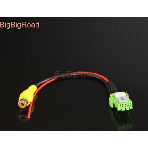 BigBigRoad Car Rear View Parking Camera Adapter Connector Wire 10pins For Suzuki Vitara Escudo 2015 2016 2017 2018