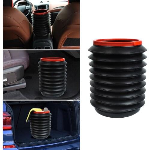 4L Car Folding Trash Cans Portable Collapsible Water Storage Buckets Garbage Container for Auto Outdoor Fishing Camping NO Lid