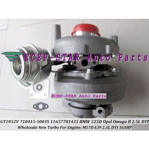 Free Ship GT2052V 710415-5003S 710415-0001 710415 Turbo For BMW 525D 2002-2003 For Opel Omega B 2.5L DTI Engine M57D E39 163HP