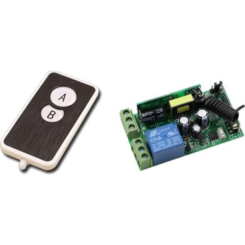 Free Shipping 1 CH RF Wireless Remote Control Switch AC 85V 180V 220V 240V 250V Wide Voltage Receiver &Transmitter
