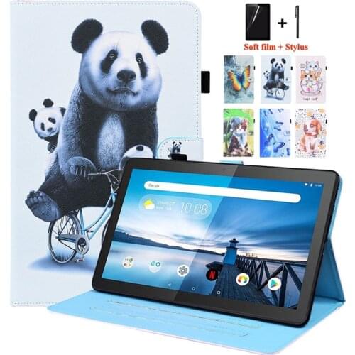 Case for Lenovo Tab M10 10.1 inch TB X505F X505X X505L X605L Cute Cat Panda Painted Tablet Cover for Funda Lenova Tab M10 Case
