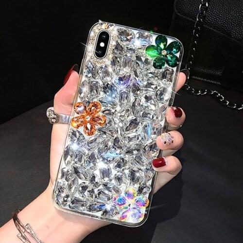 Sunjolly Rhinestone Case for Samsung Galaxy A9 A7 A6 Plus J8 J4 J2 Pro A8 Plus 2018 A2 Core Diamond Phone Cover coque fundas