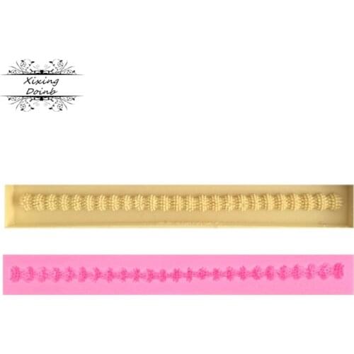 Lace sugar cake decoration tools wedding cake edge silicone mold sugar paste Candy Mold