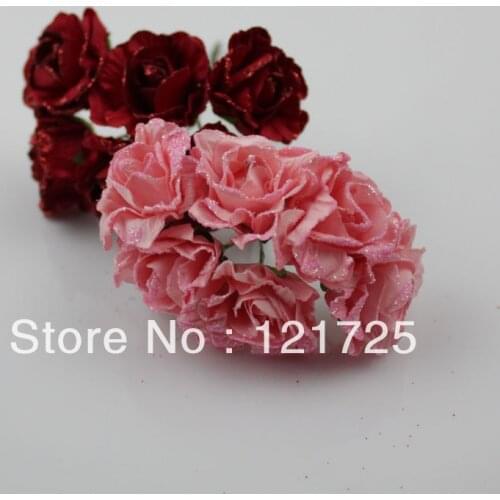 Candy box gift box artificial flower configuration decoration color matching powder diy handmade paper flowers