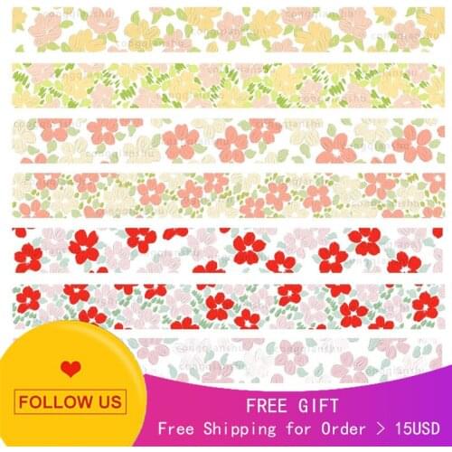 1 Loop Masking Tape Sample Shop Front Book Spring Love Flower Pet Pattern Journal Small Fresh Decoration