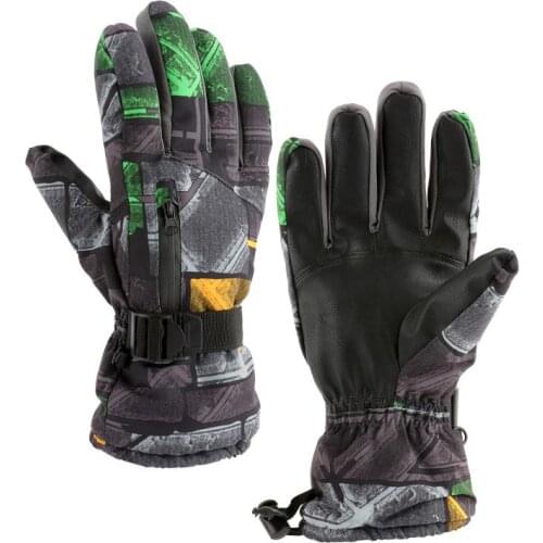 Non-slip Thermal Snow Skiing Gloves 3 Fingers Touch Screen Men Women Winter Fleece Waterproof Warm Snowboard For Skiing Riding