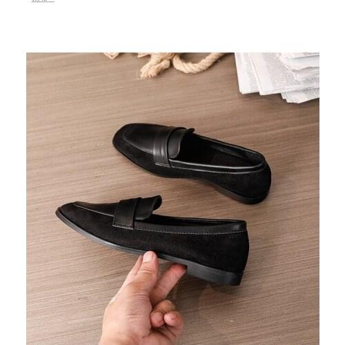 New womens shoes Casual autumn 2020 fashionable European and American leisure Lefu shoes suede upper low Bottom Girls' shoely