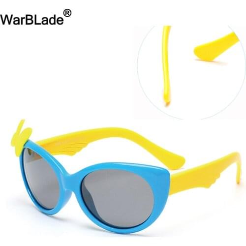 New Kids Polarized Goggles Baby Children TR90 Frame Sunglasses UV400 Boy Girls Cute Cool Eyewear Glasses JB888 WarBLade