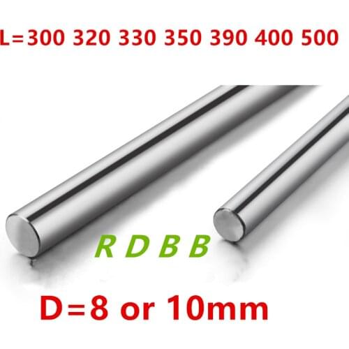 Optical Axis 300 320 330 350 390 400 500 mm Smooth Rods 8mm 10mm Chromed Hardened cnc parts 3d printer parts