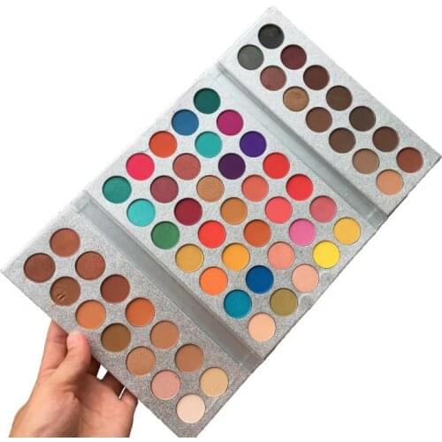 63 Colors Natural Matte EyeShadow Palette Smooth Soft Easy to Color Not Flying Powder Waterproof Long-lasting Anti-sweat Makeup