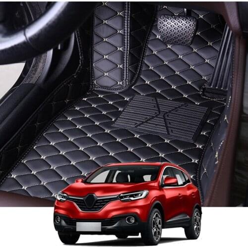 Fit For Renault Kadjar 2015-2018 5 Seats LHD Car Floor Mats Set Leather Cover Mat Styling Foot Protector Pad Auto Accessories